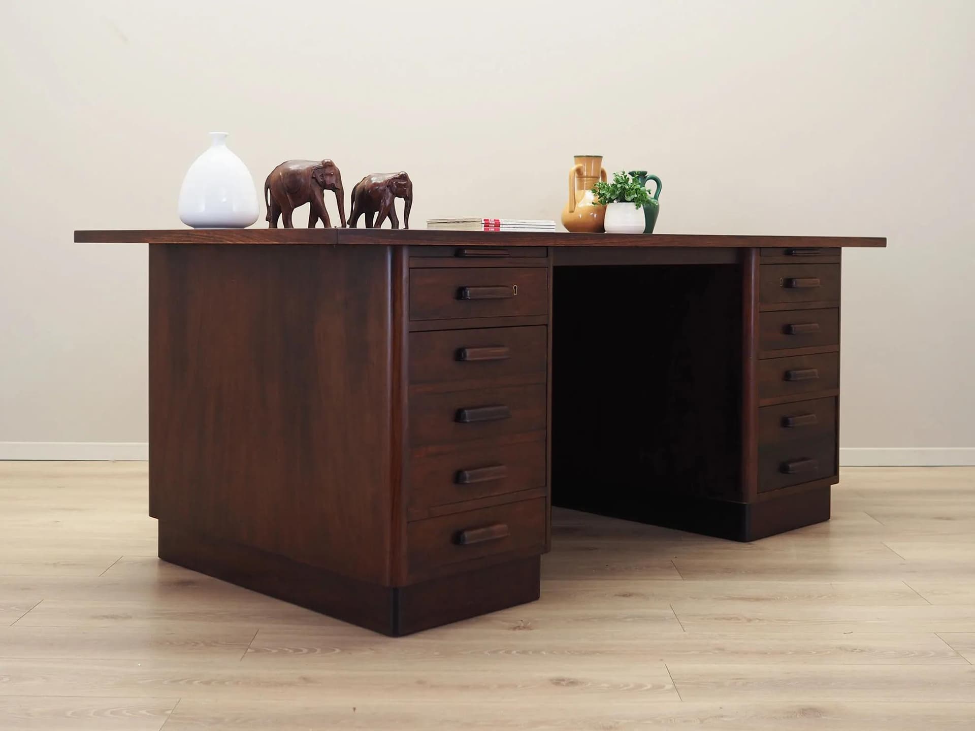 Desk, walnut, Denmark, 1960s - 37162