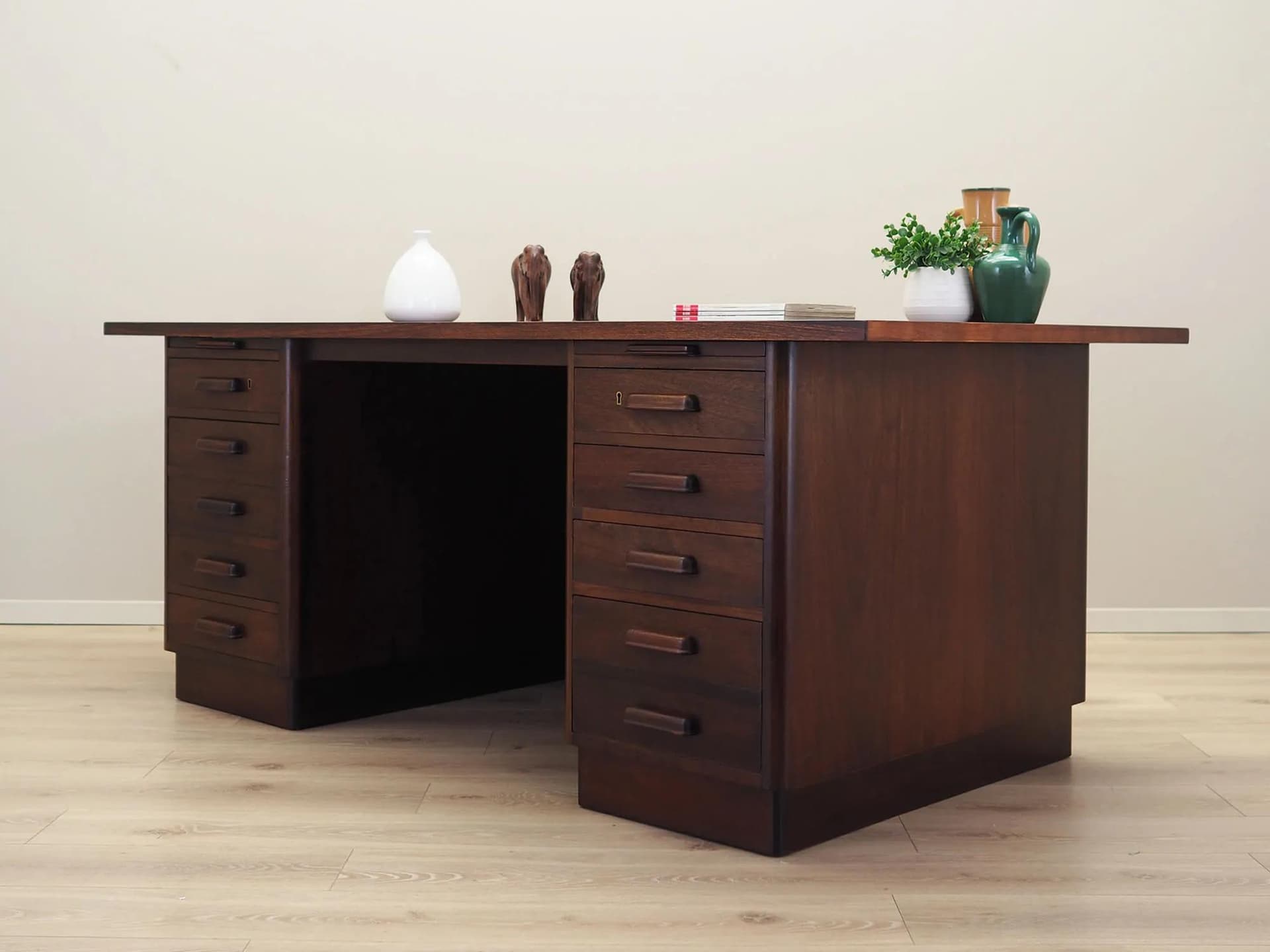 Desk, walnut, Denmark, 1960s - 37160