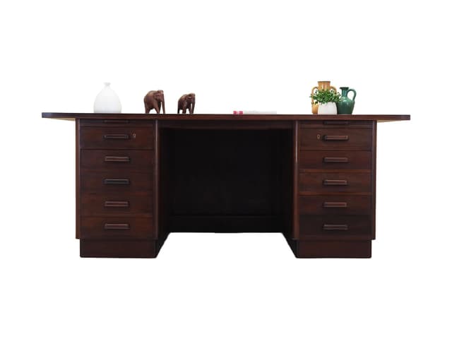 Desk, walnut, Denmark, 1960s - DIMENSION