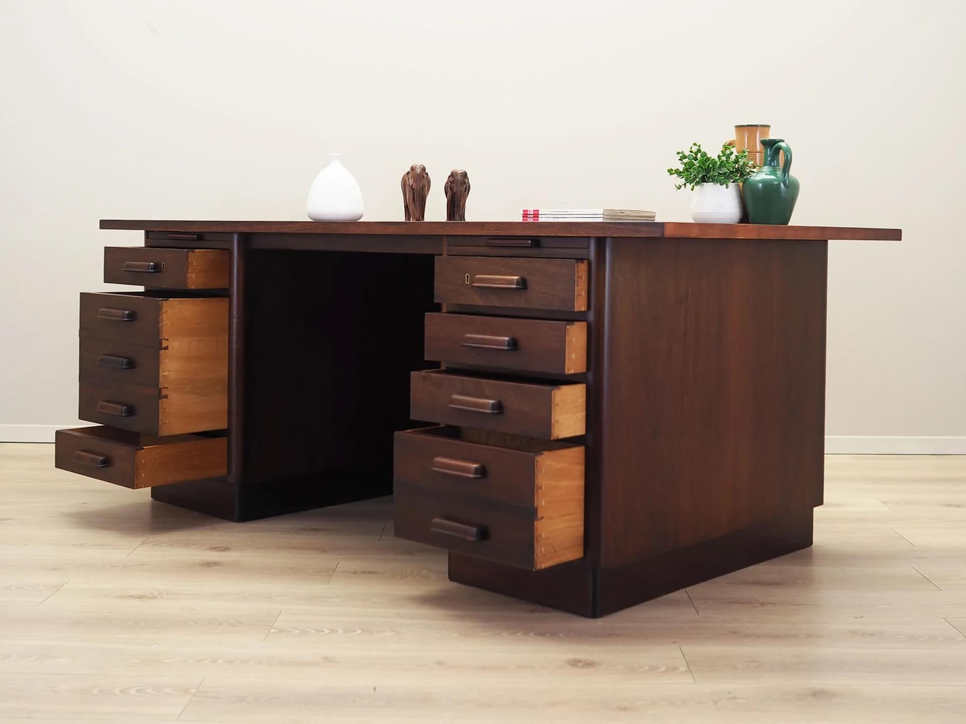 Desk, walnut, Denmark, 1960s - 37161