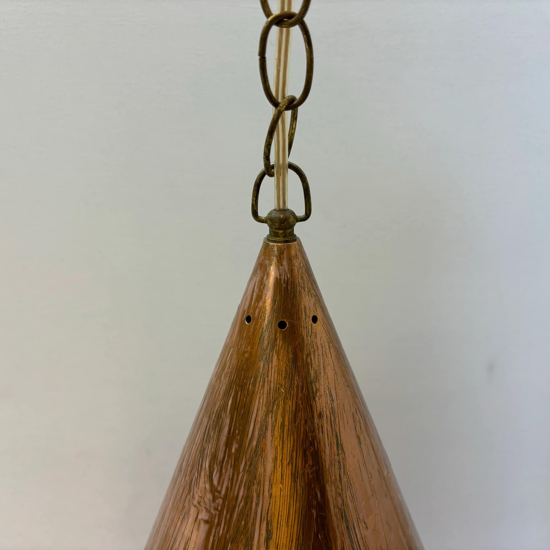 Lampa wisząca, miedź, E. S. HORN AALESTRUP, Dania, lata 60. - 37203