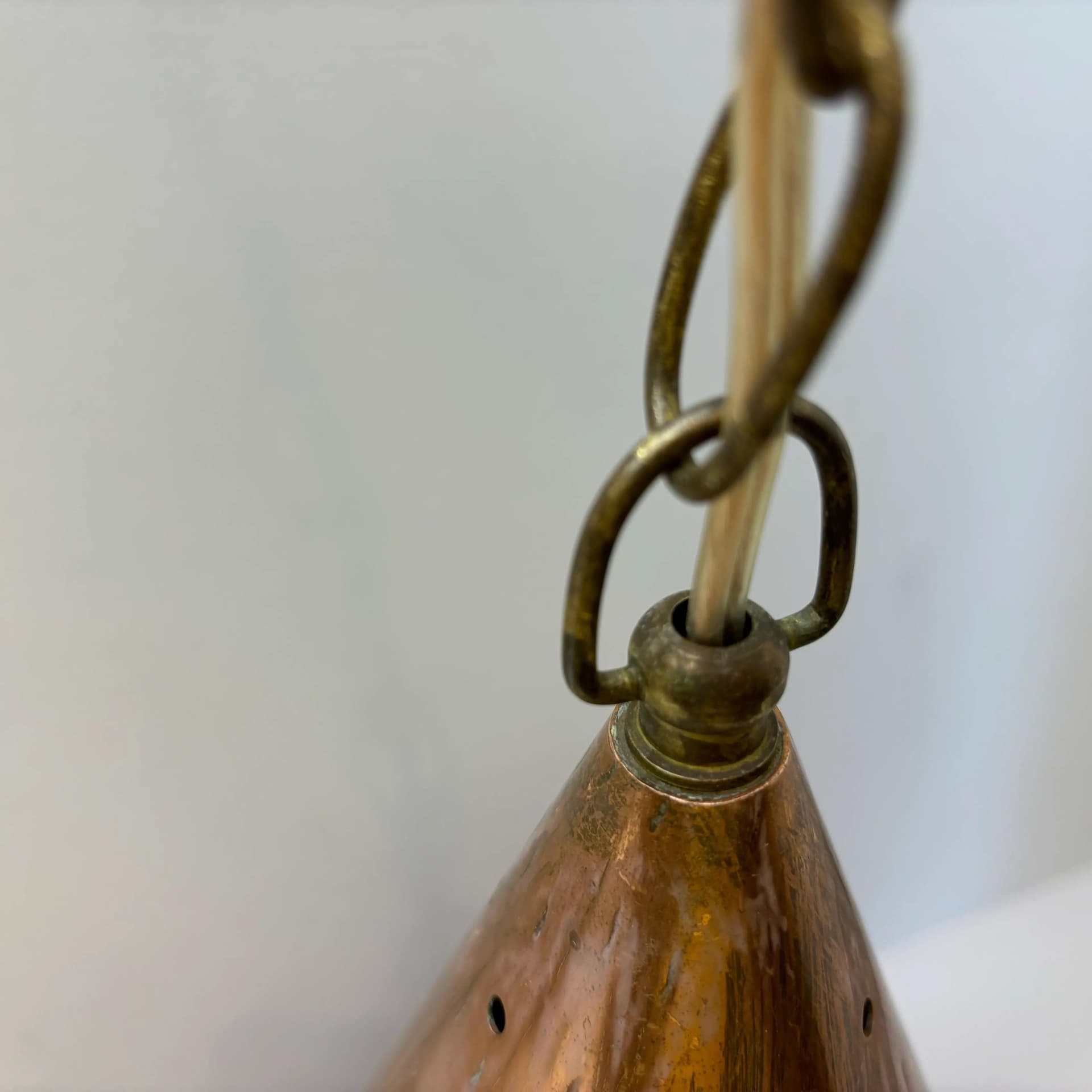 Lampa wisząca, miedź, E. S. HORN AALESTRUP, Dania, lata 60. - 37201