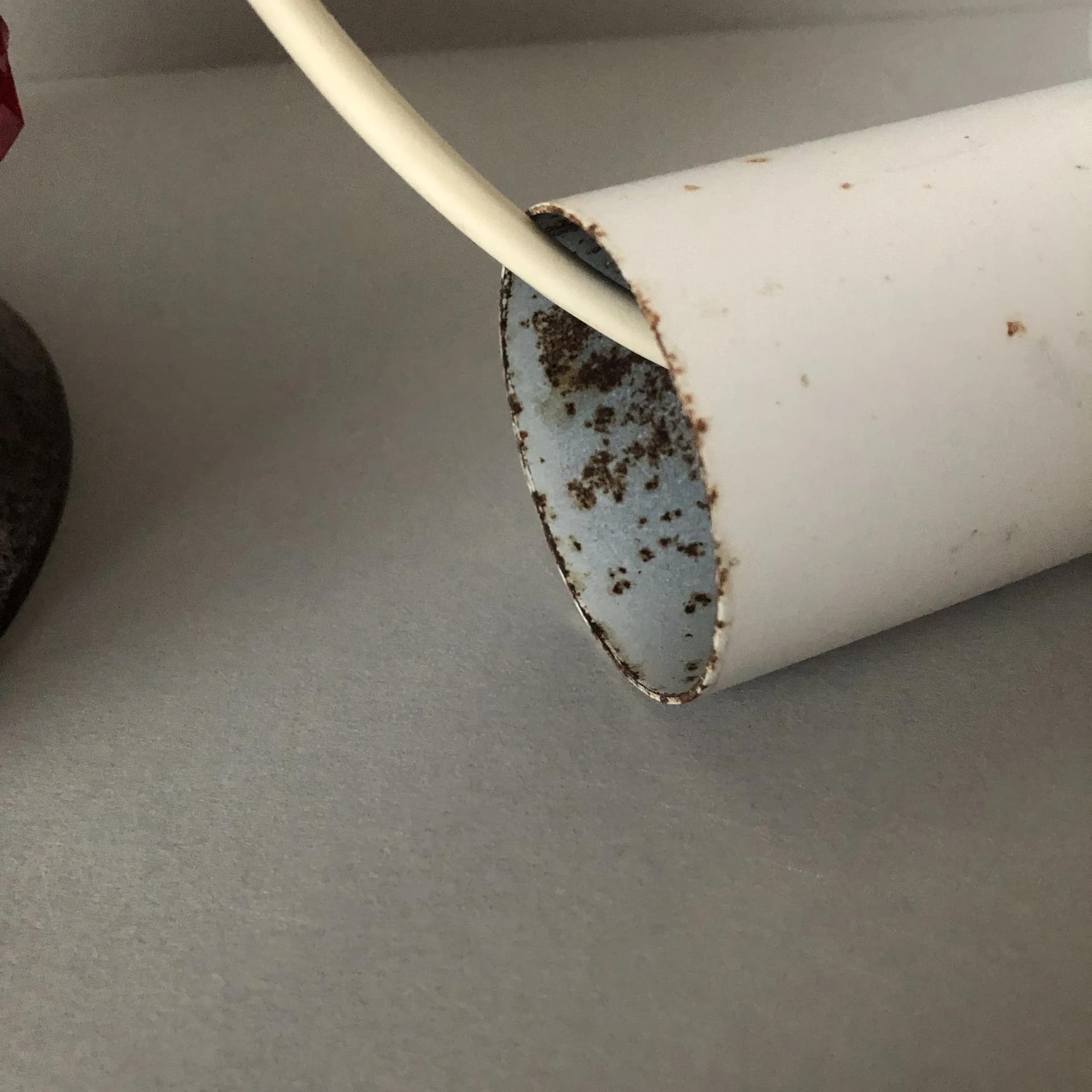 Pendant lamp, multicolor, metal, Denmark, 1970s. - 37196