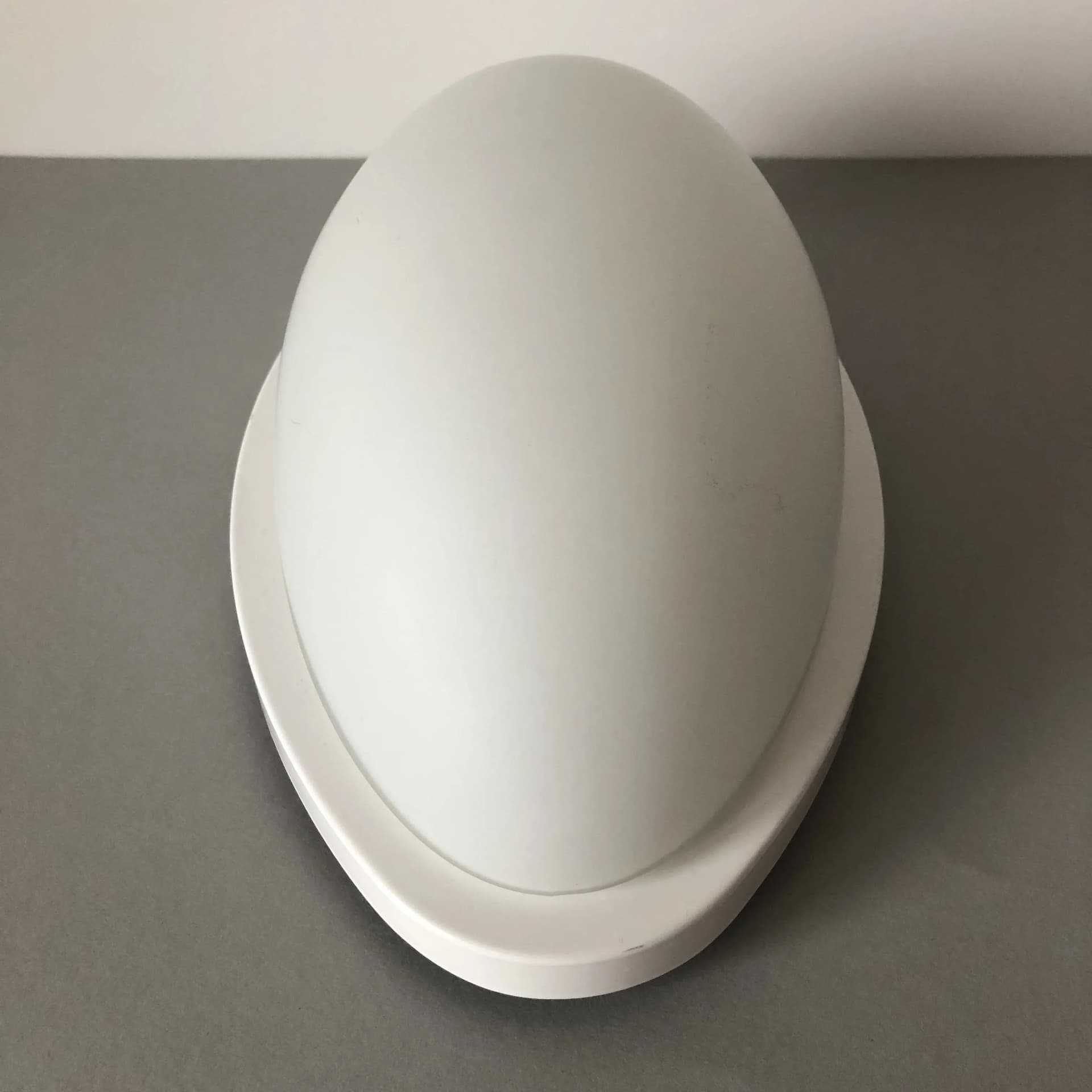 Wall lamp, white steel, white glass, Peill&Putzler, Germany, 1980s. - 37564