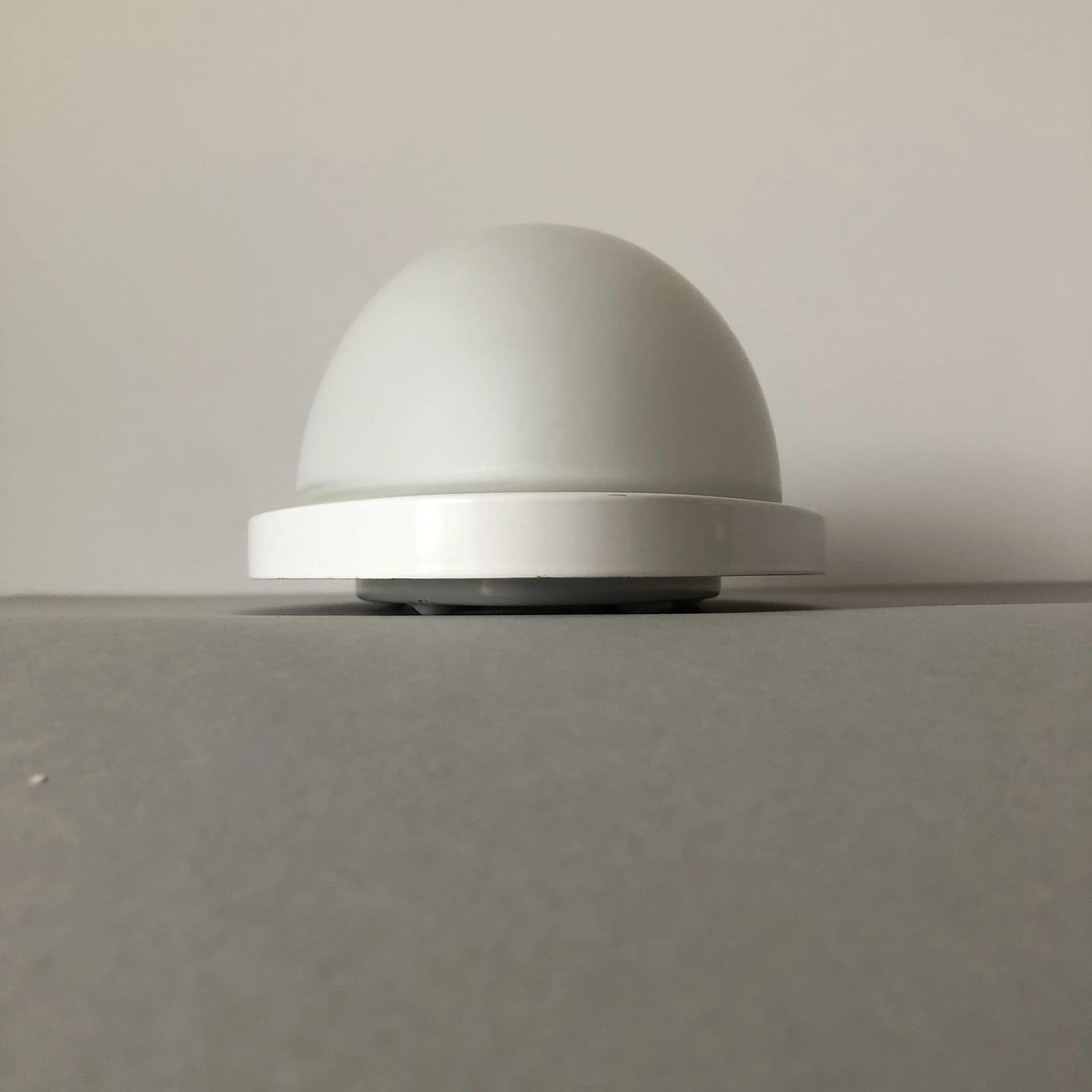 Wall lamp, white steel, white glass, Peill&Putzler, Germany, 1980s. - 37566