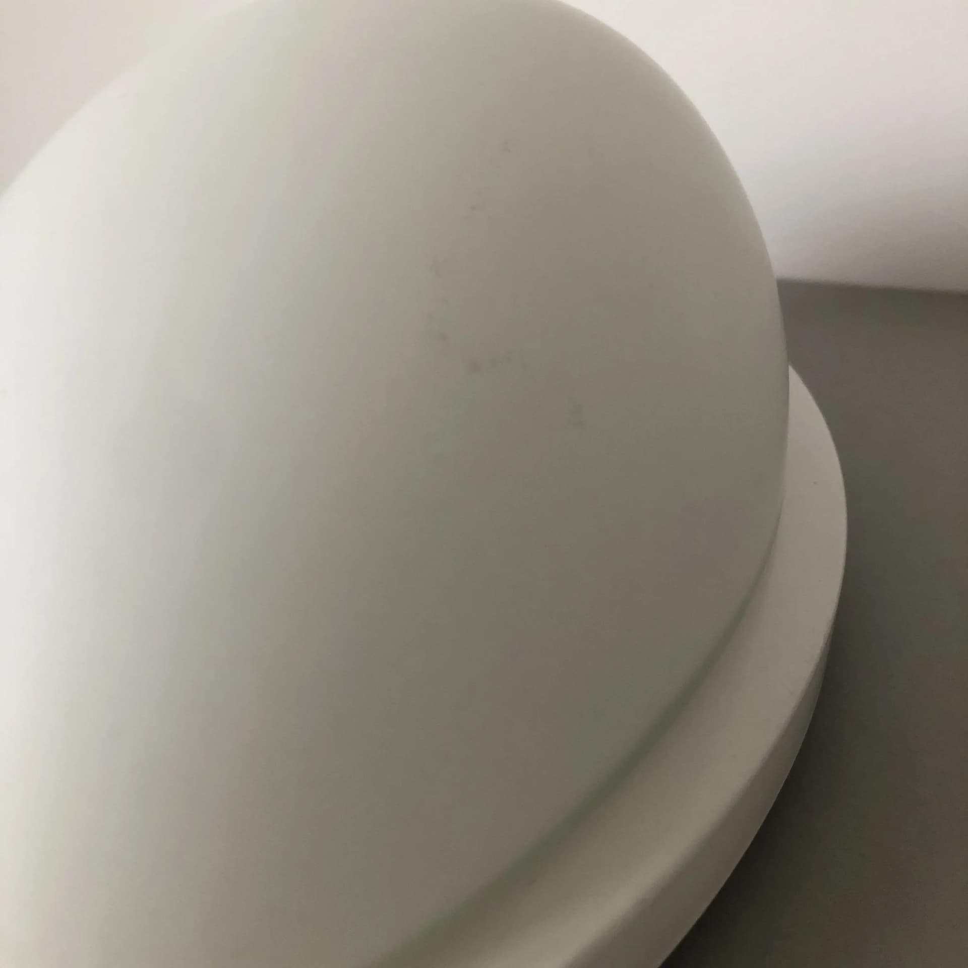 Wall lamp, white steel, white glass, Peill&Putzler, Germany, 1980s. - 37565