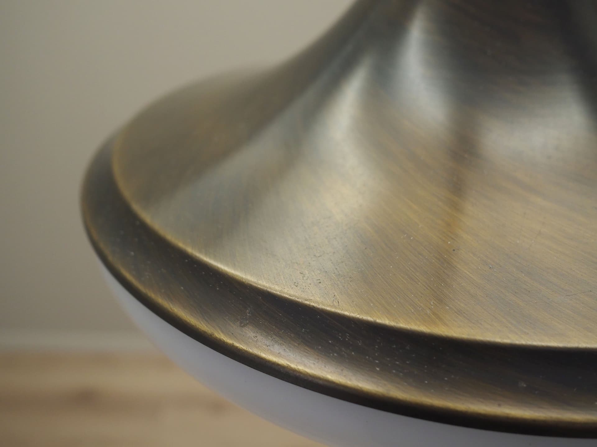 Pendant lamp, dark brown, metal, Denmark, 1980s - 57408