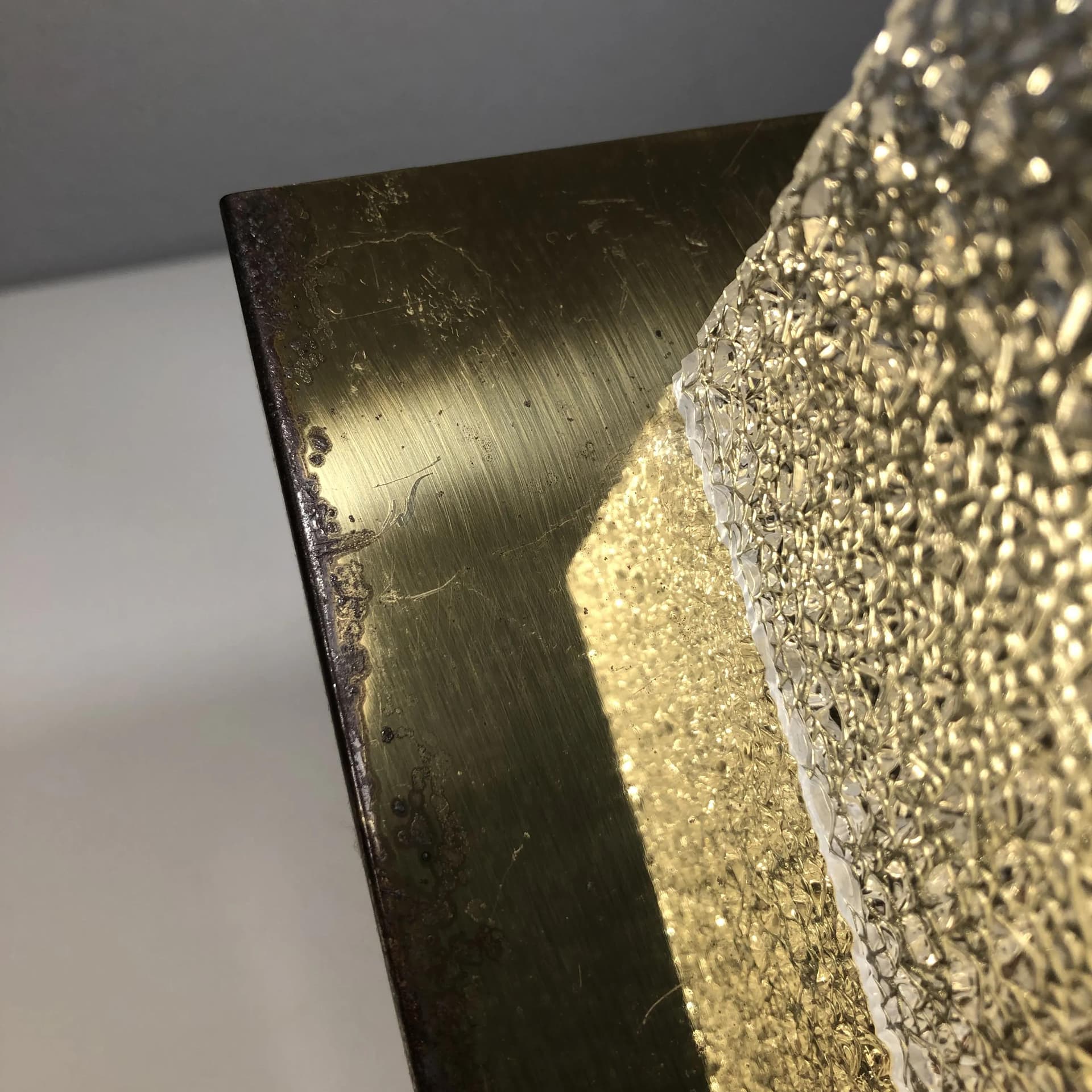 Kinkiet, złocony mosiądz, akryl, Niemcy, lata 70. - 37523