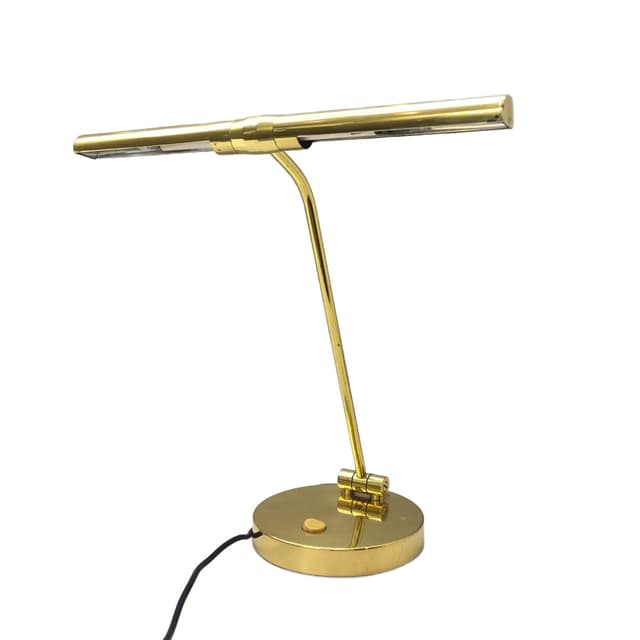 Lampka biurkowa Jahn L4401, złoty, mosiądz stal, Niemcy, lata 70. - WYMIARY