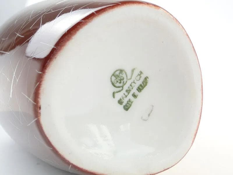 Wazon New Look, burgund, porcelana, proj. L. Pokornianka, Polska, lata 60. - 37579