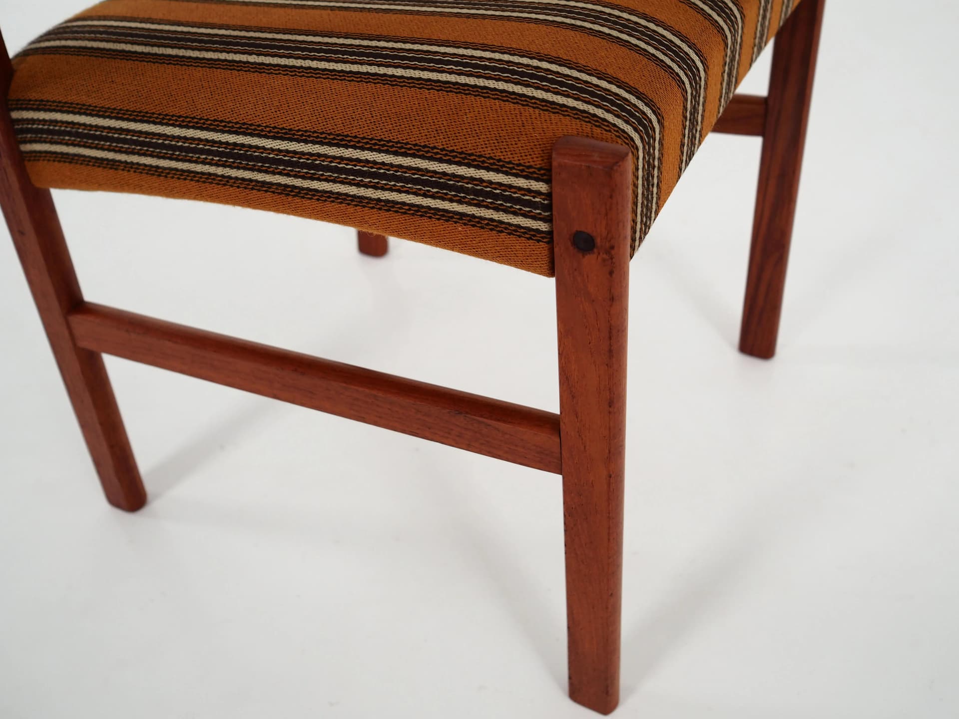 Set of six chairs, brown teak, Denmark, 1970s - 37604