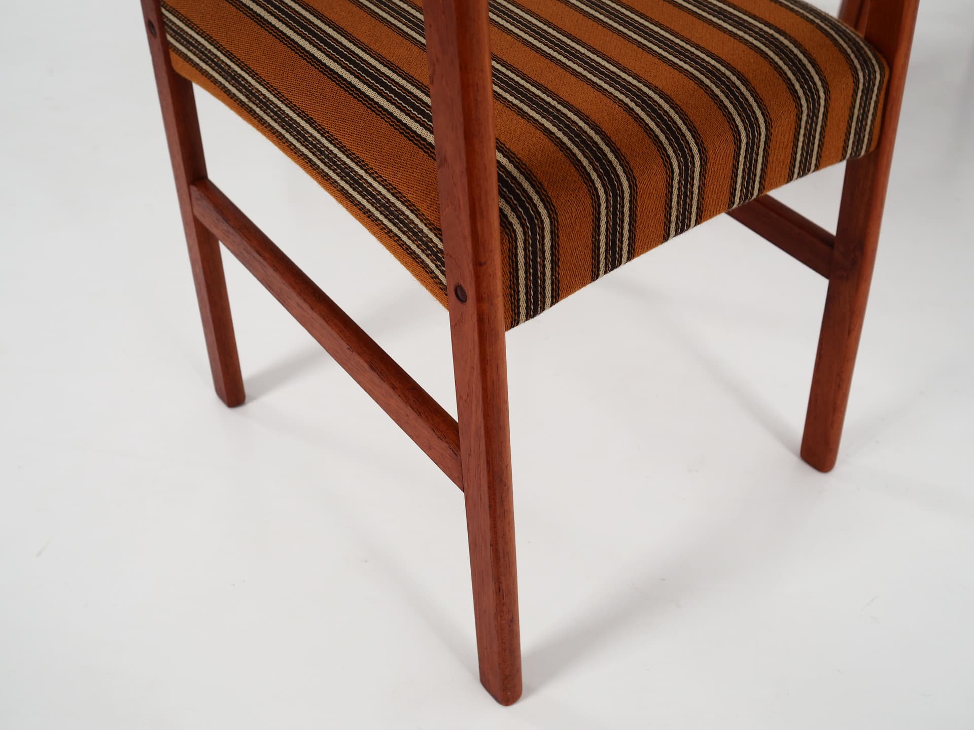 Set of six chairs, brown teak, Denmark, 1970s - 57386