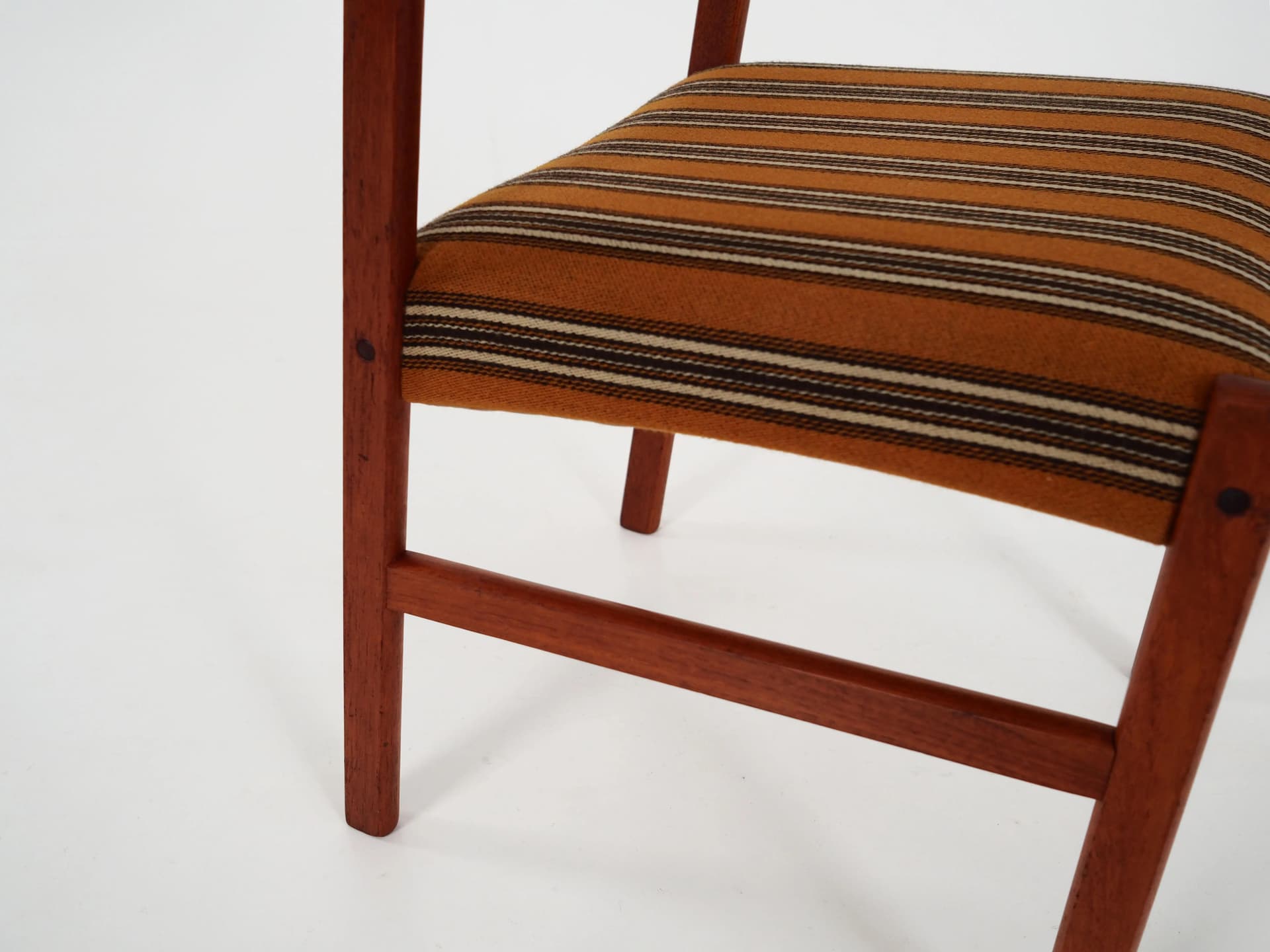 Set of six chairs, brown teak, Denmark, 1970s - 37601