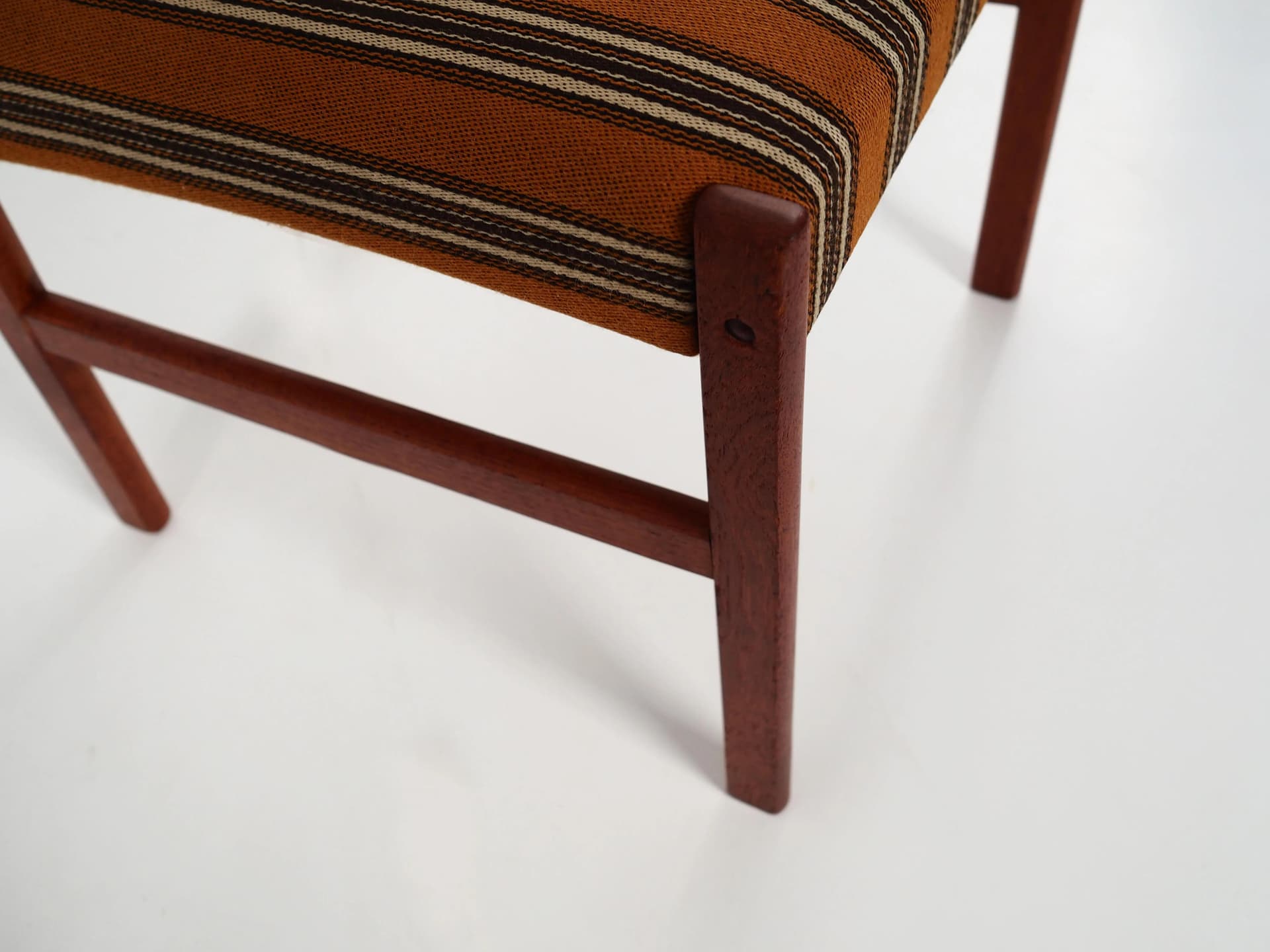 Set of six chairs, brown teak, Denmark, 1970s - 37603