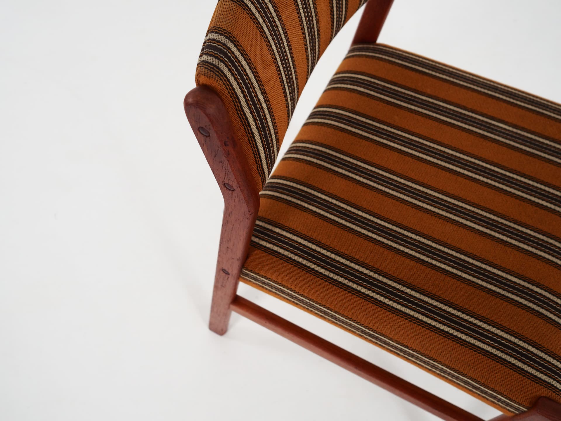 Set of six chairs, brown teak, Denmark, 1970s - 57388