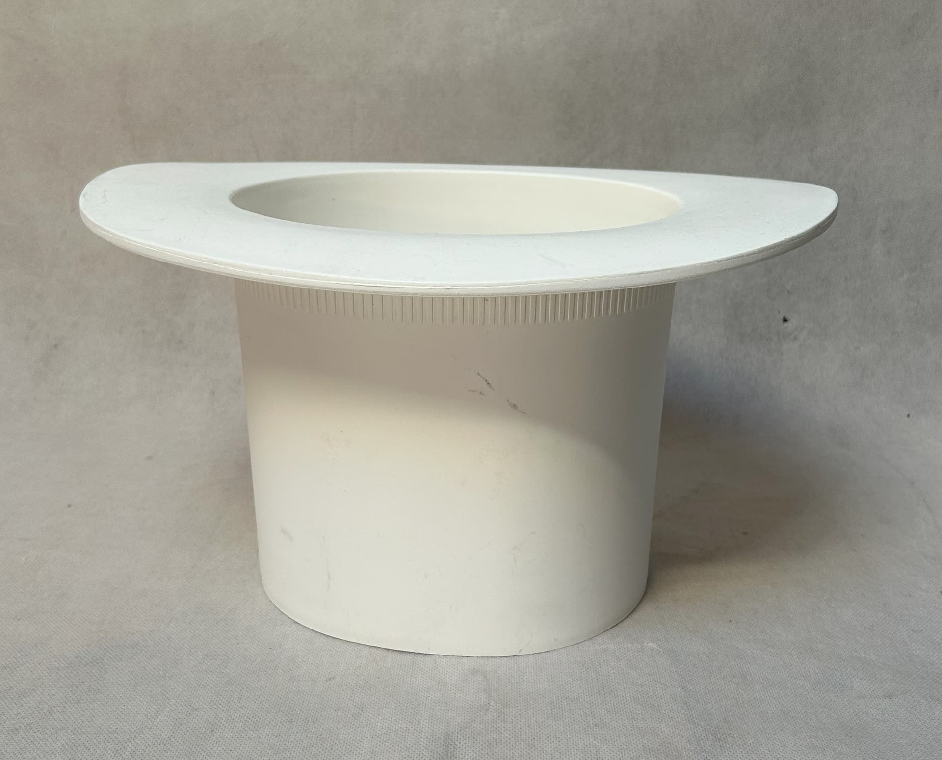 Pojemnik cylindryczny, biały, plastik, Koziol, Niemcy, lata 80. - 4148