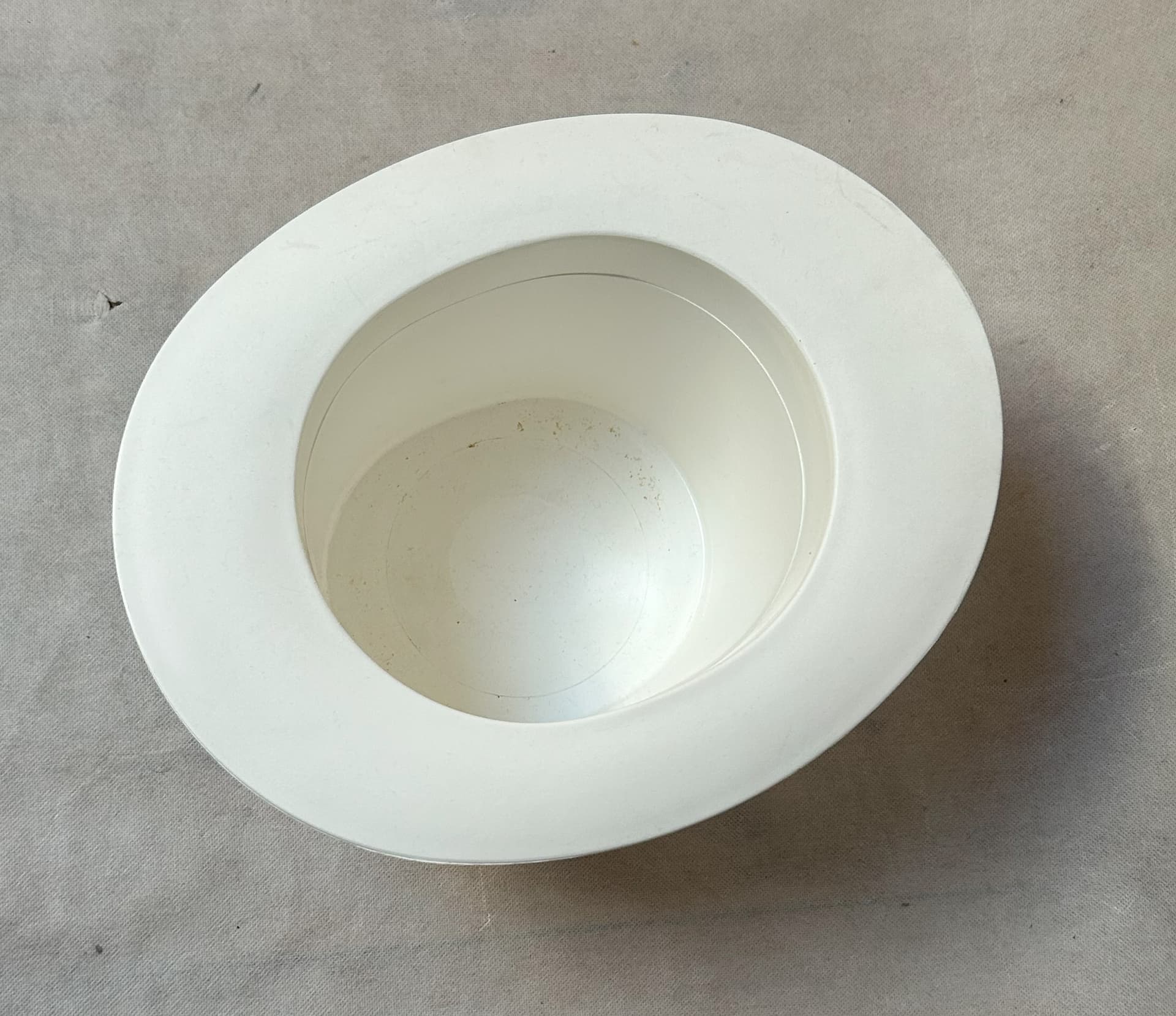 Pojemnik cylindryczny, biały, plastik, Koziol, Niemcy, lata 80. - 4149