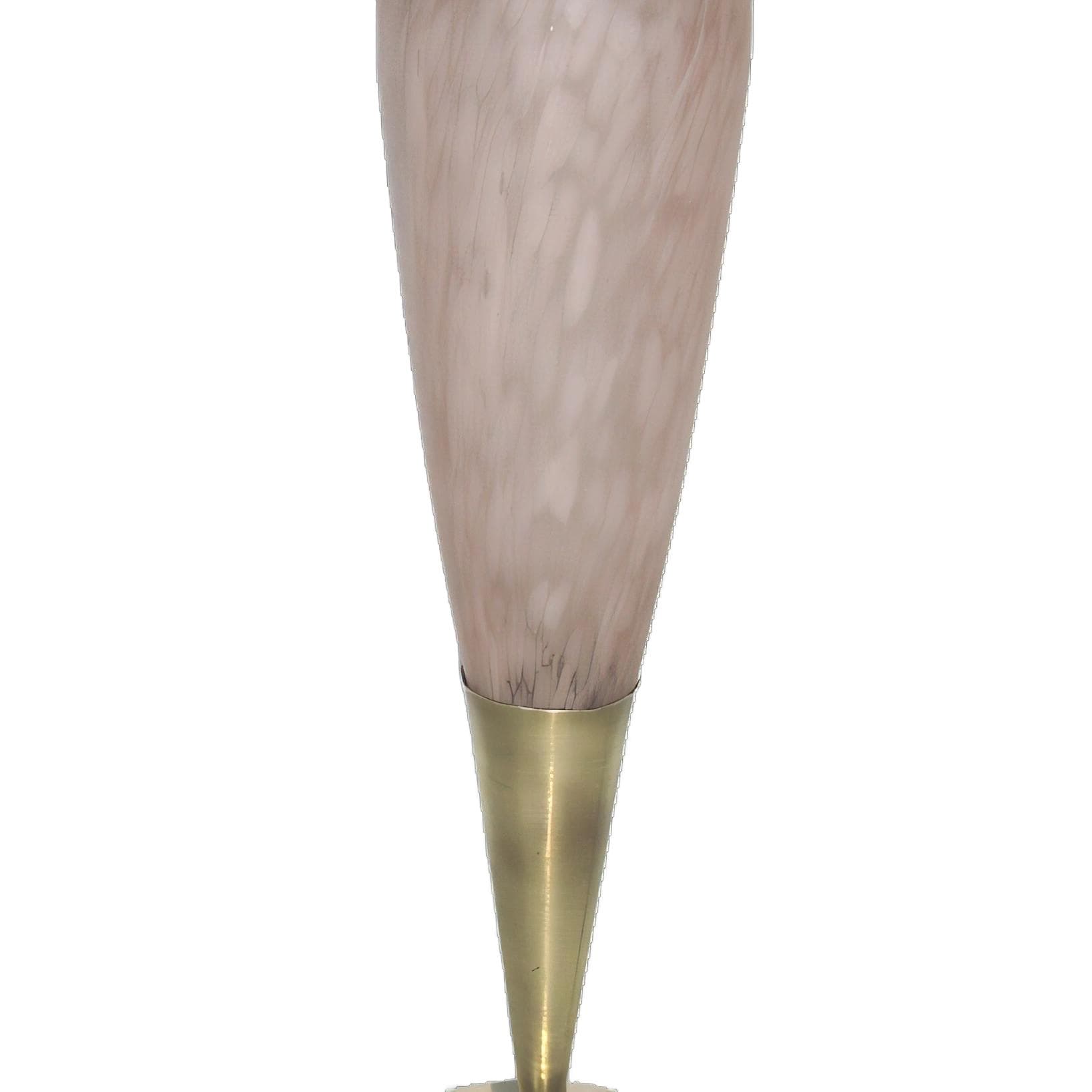 Table lamp Modern, beige, glass, brass, 1960s.