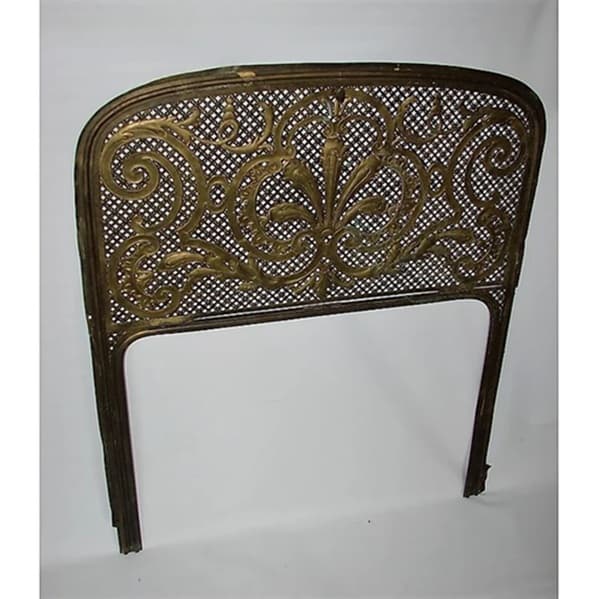 Osłona kominka secesja, mosiądz złocisty, Europa, początek XX w. - 99417