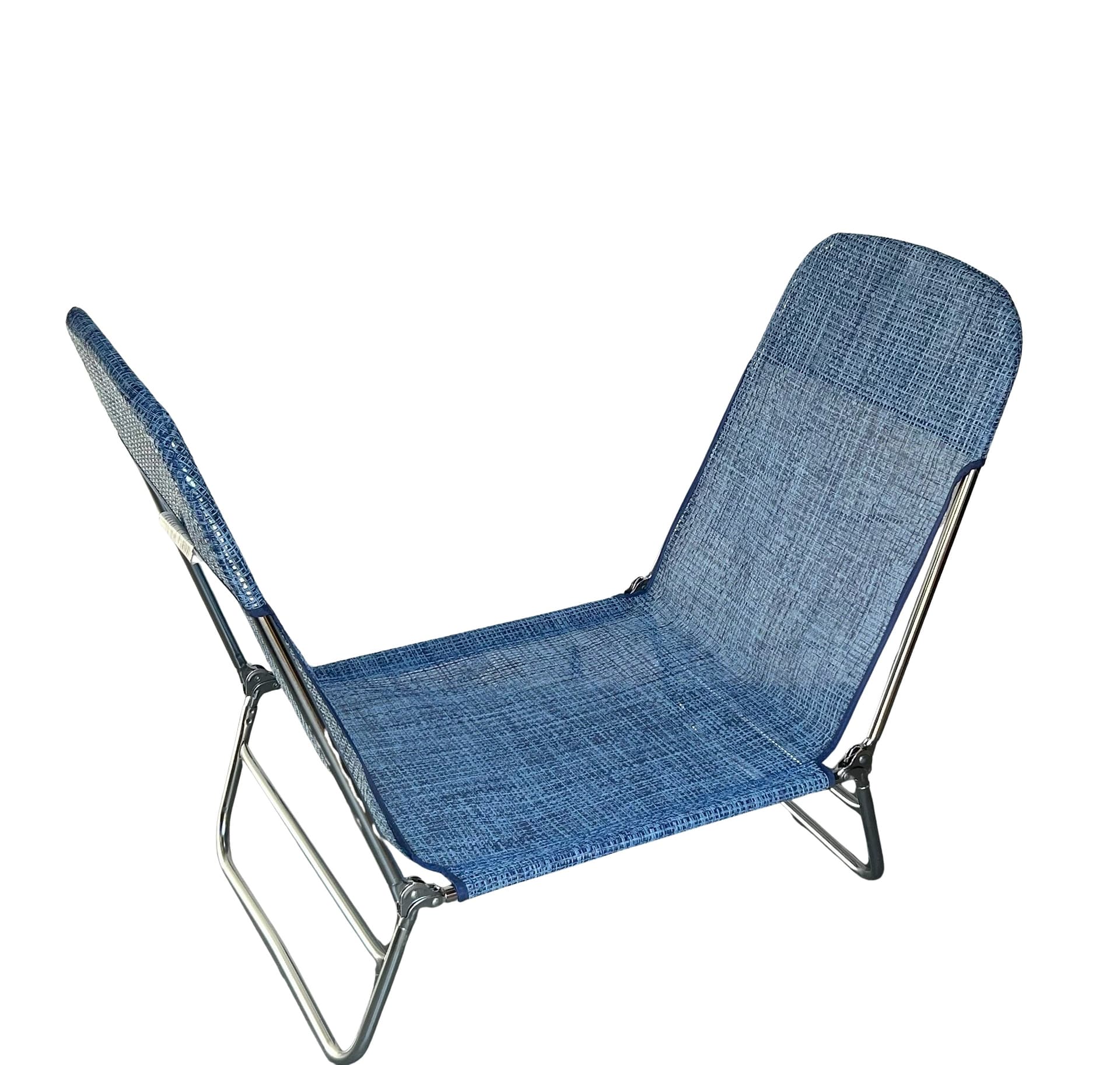 Sun lounger, blue vinyl, 1990s - 66919