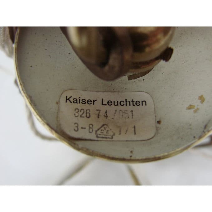 Żyrandol Kaiser Leuchten 326 74/051, mosiądz złoty, Kaiser Leuchten, Niemcy, lata 70. - 37934