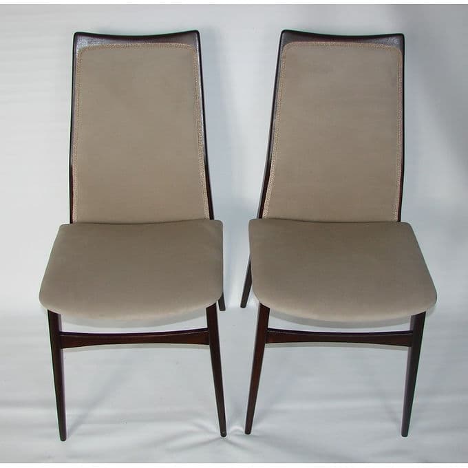 Pair of chairs Benze Sitzmobel, beige, wood, 1960s. - 37918