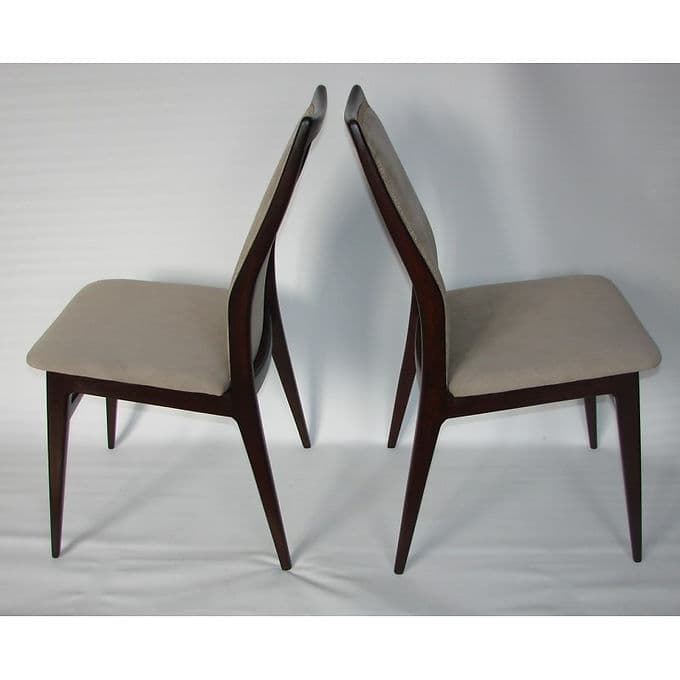 Pair of chairs Benze Sitzmobel, beige, wood, 1960s. - 37920