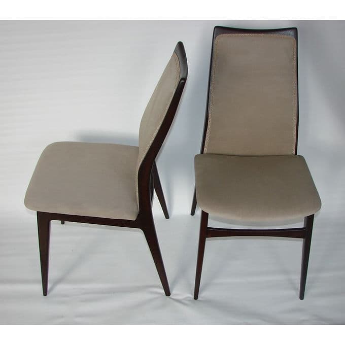 Pair of chairs Benze Sitzmobel, beige, wood, 1960s. - 37923