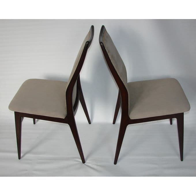 Pair of chairs Benze Sitzmobel, beige, wood, 1960s. - 37921
