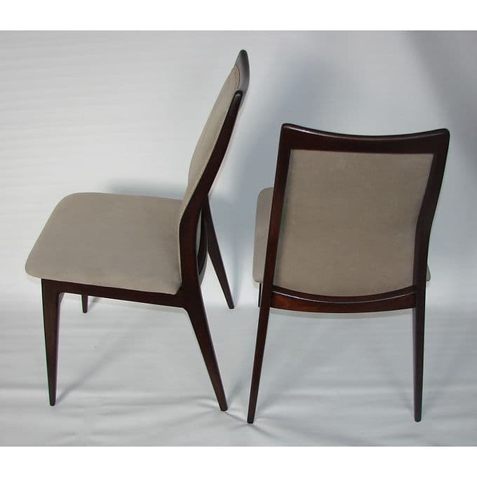 Pair of chairs Benze Sitzmobel, beige, wood, 1960s. - 37922