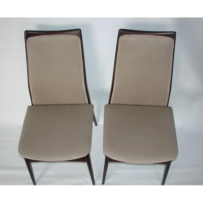 Pair of chairs Benze Sitzmobel, beige, wood, 1960s. - 37924