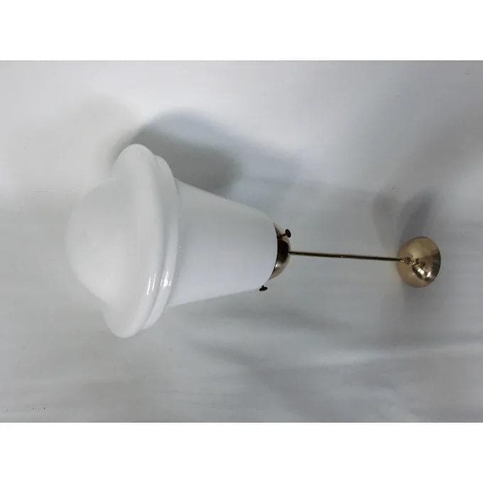 Pendant lamp Modern, brass white glass, 1940s. - 38094