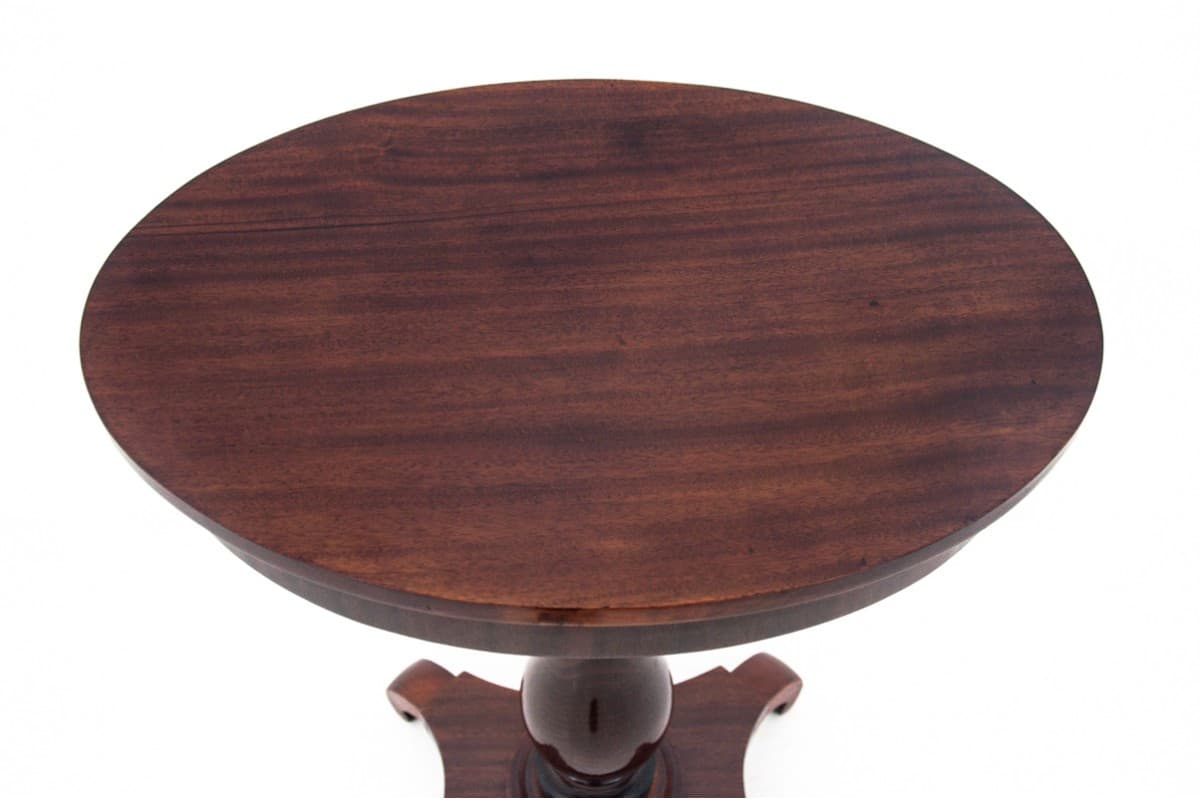 Stolik niciak Biedermeier, mahoń ciemny, Europa Północna, XIX wiek - 60886