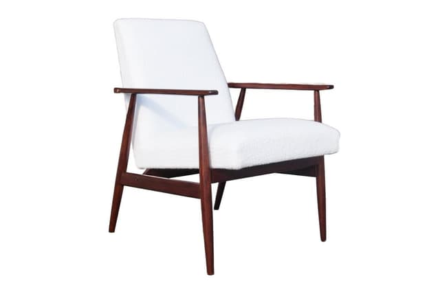 Brązowy fotel, proj. H. Lis, Polska, lata 60. - WYMIARY