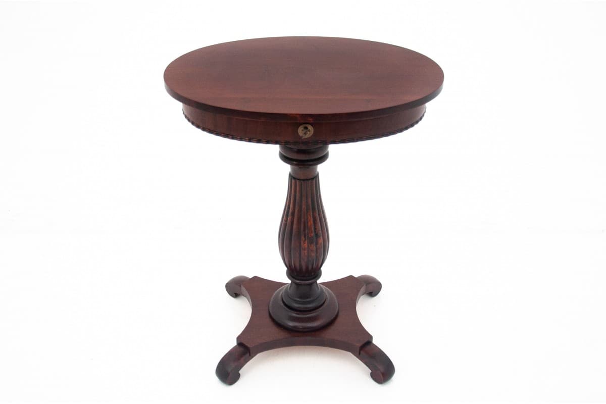 Sewing Table Biedermeier, copper mahogany, Norway, 19th c. - 60753