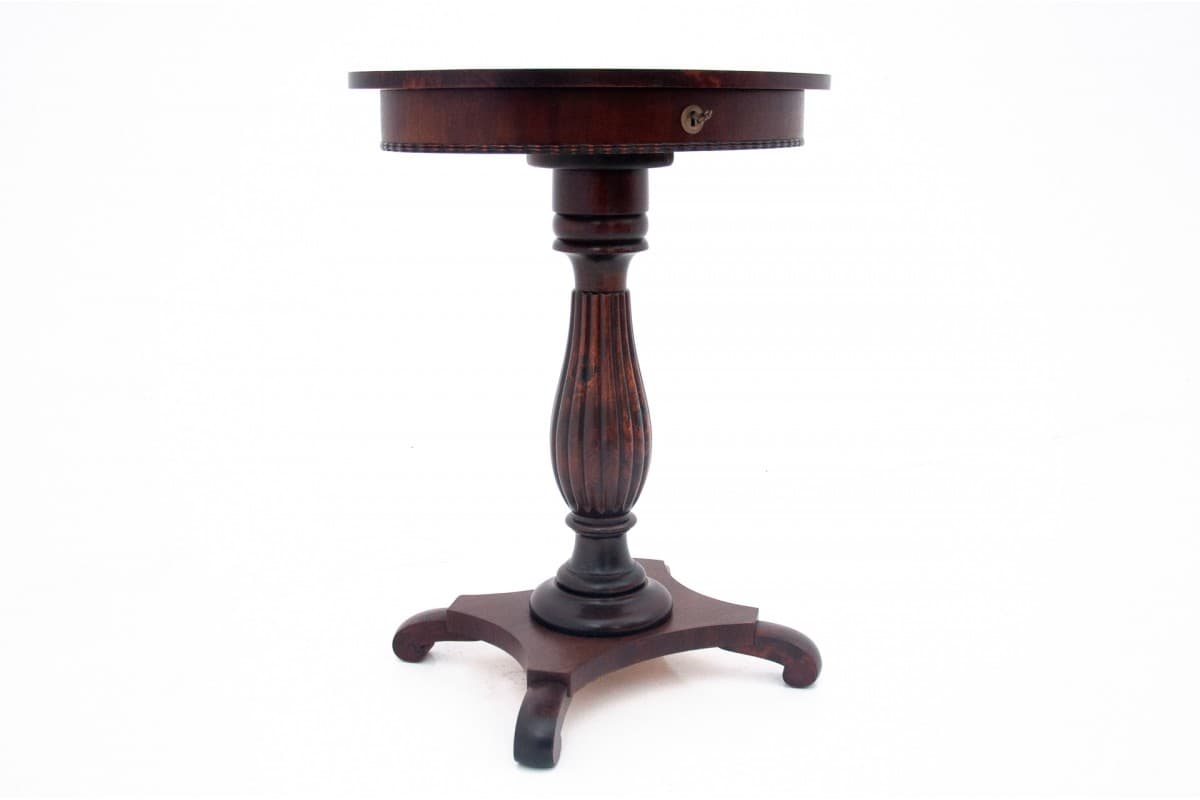 Sewing Table Biedermeier, copper mahogany, Norway, 19th c. - 60756