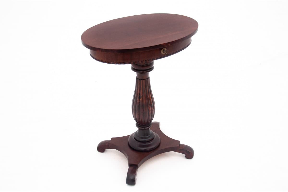 Sewing Table Biedermeier, copper mahogany, Norway, 19th c. - 60755