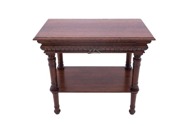 Neoclassical Console Table, dark brown wood, France, 19th c. - DIMENSION