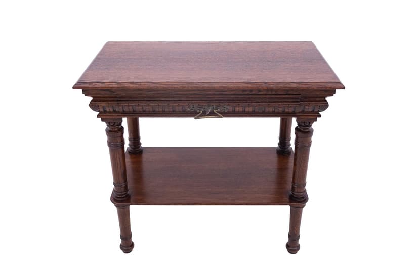 Konsola neoklasycystyczna, drewno brąz ciemny, Francja, XIX wiek