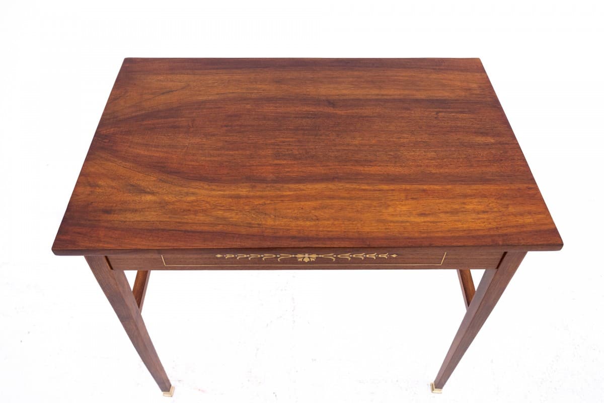 Side table, Art Deco, brown mahogany, France, 1920s. - 72271