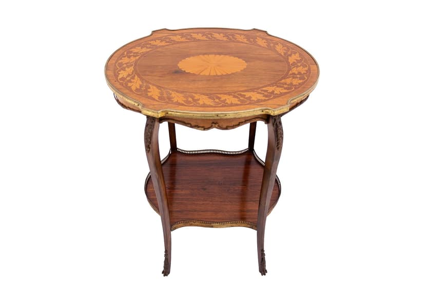 Stolik pomocniczy, rokoko, brązowy, drewno, Europa Północna, XIX wiek