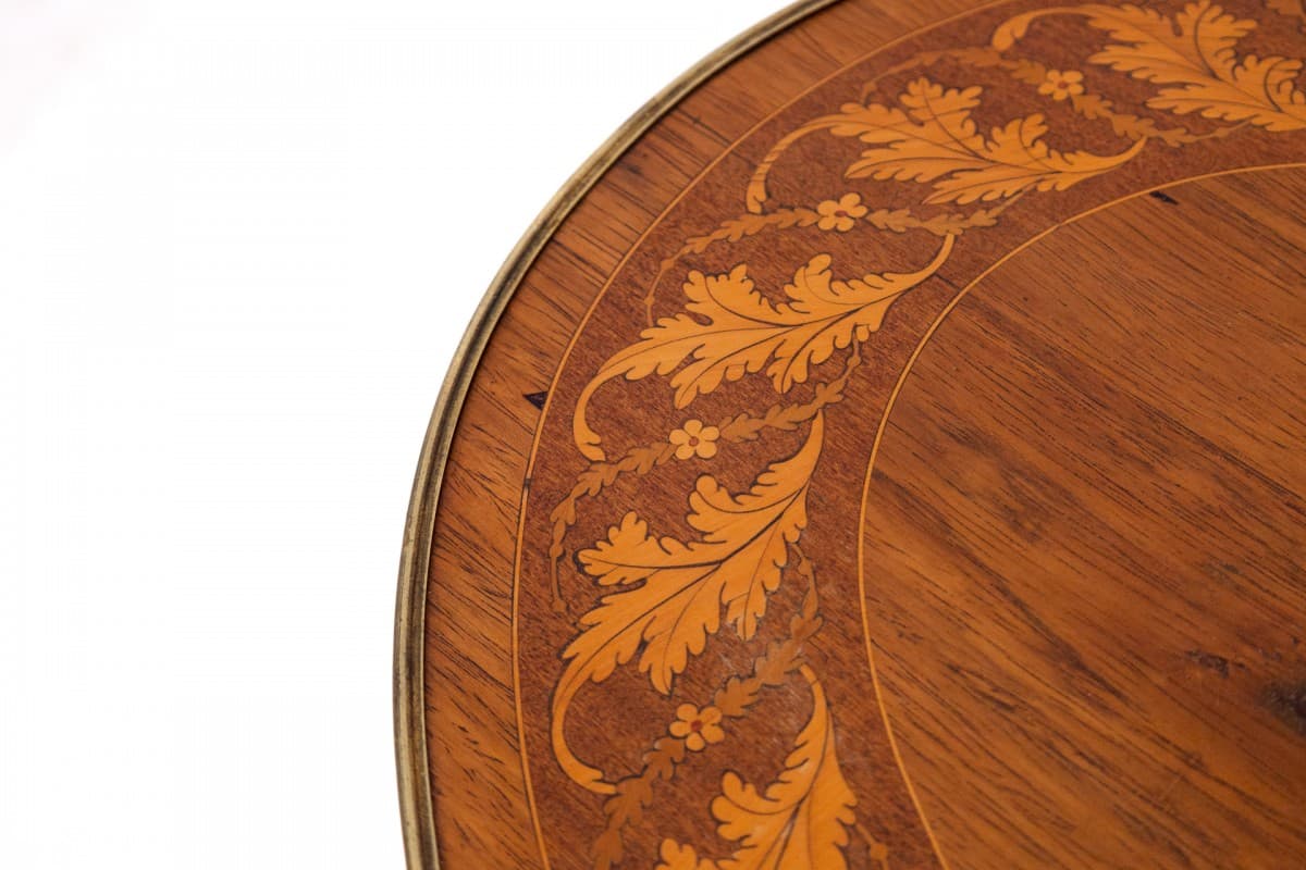 Stolik pomocniczy, rokoko, brązowy, drewno, Europa Północna, XIX wiek - 72283