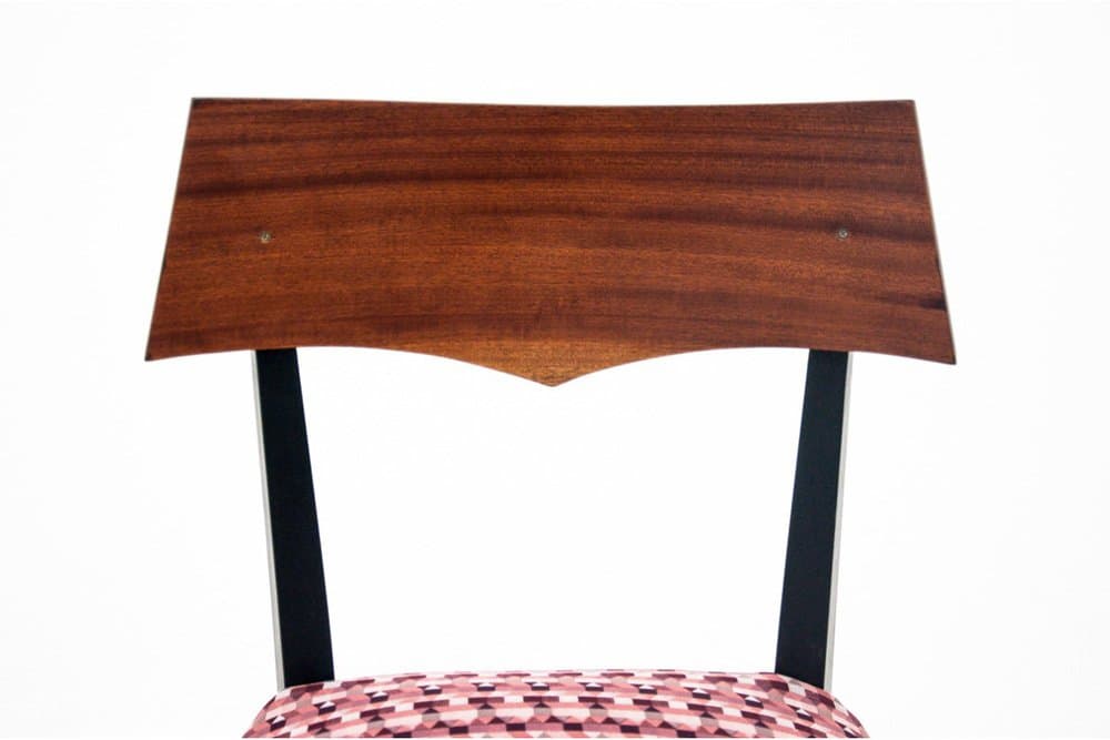 Chair, walnut, multicolor, Poland, 1960s - 63550