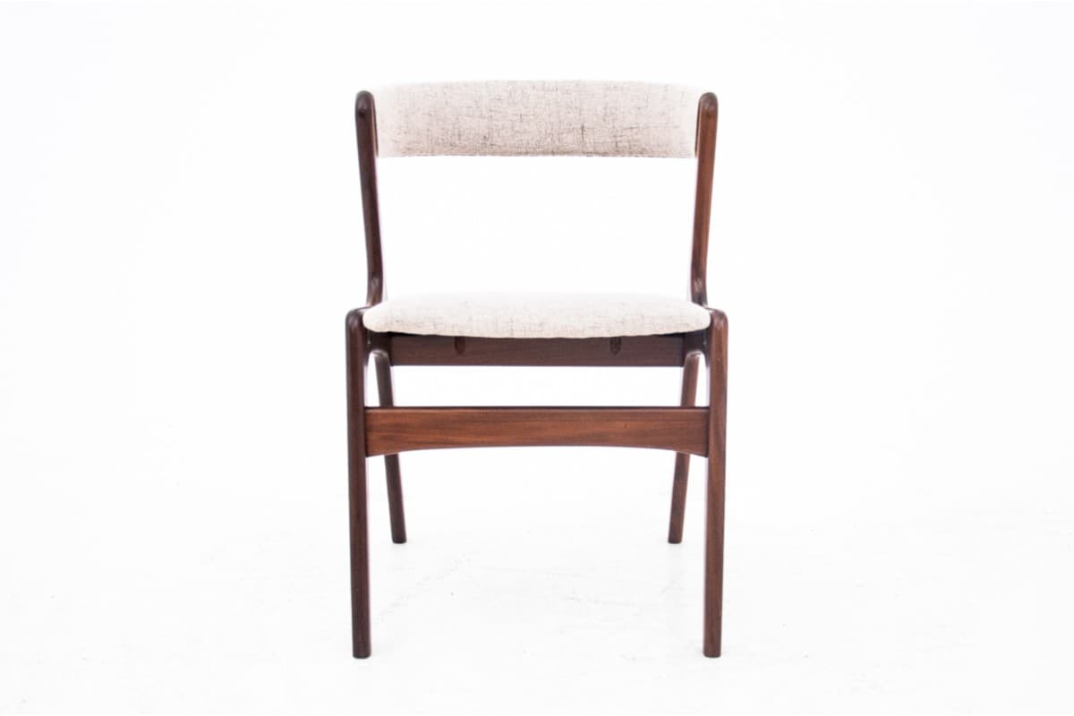 Set of Six Chairs Model 68, light brown walnut, Denmark, 1960s. - 72518