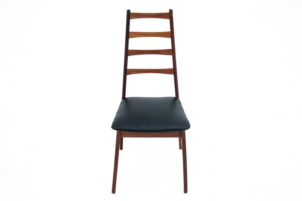 Set of chairs, walnut brown, Denmark, 1960s. - 72717