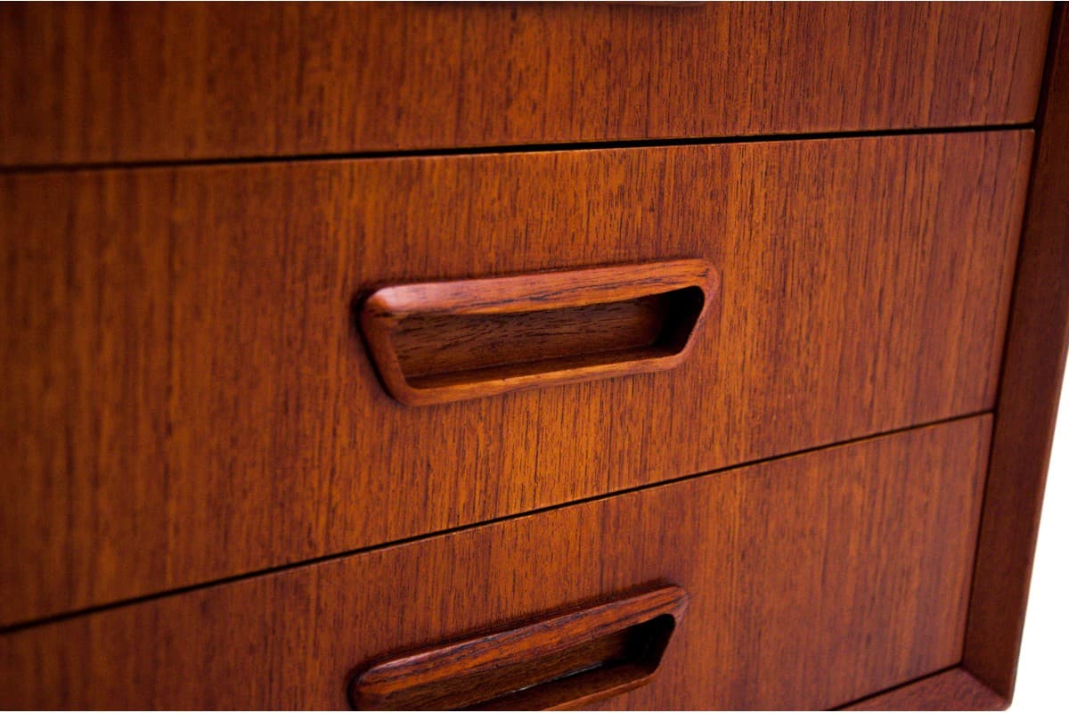 Teak desk, brown, teak wood, Denmark, 1960s. - 67398