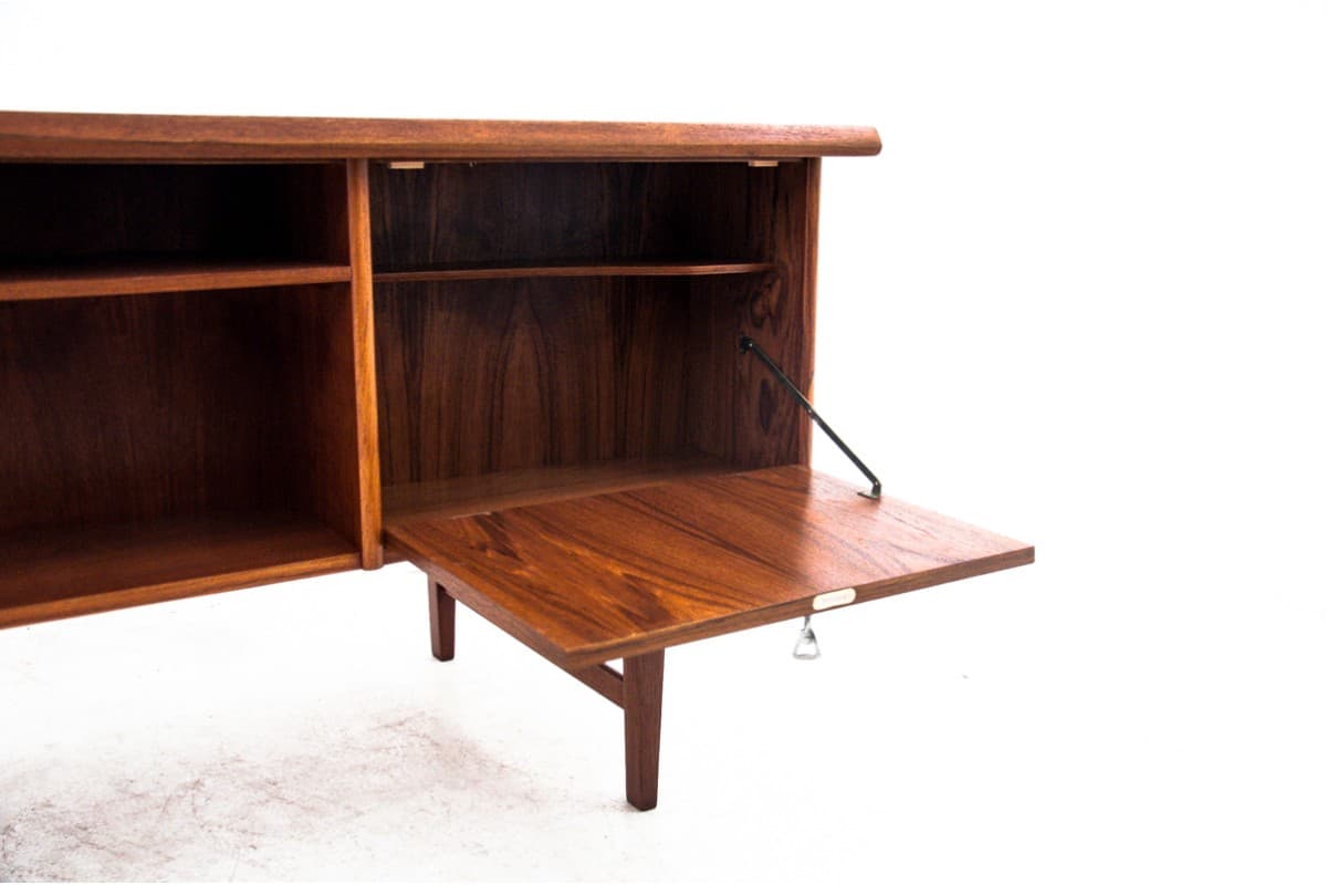 Desk, brown teak, Denmark, 1960s - 67390