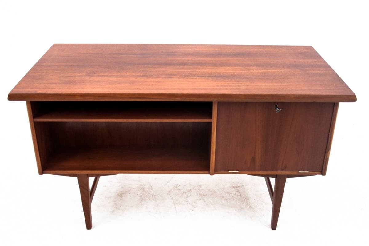 Desk, brown teak, Denmark, 1960s - 67388