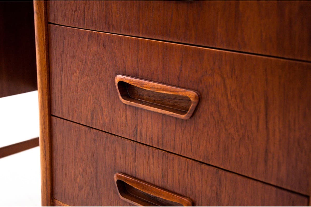 Desk, brown teak, Denmark, 1960s - 67386
