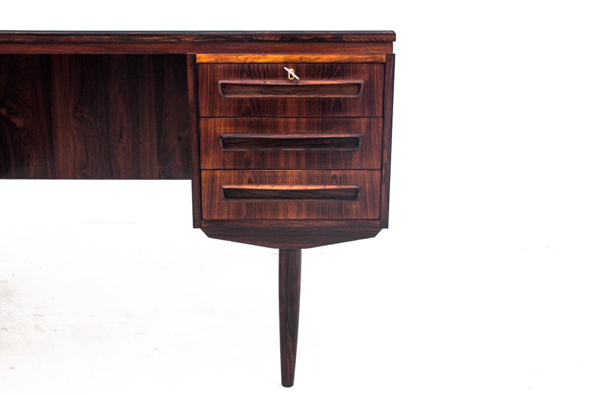 Desk, rosewood brown, by J. Svenstrup, Denmark, 1960s. - 67367